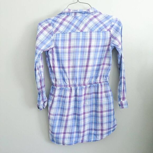 The Children's Place Girls Plaid Button Dress - Picture 2 of 4